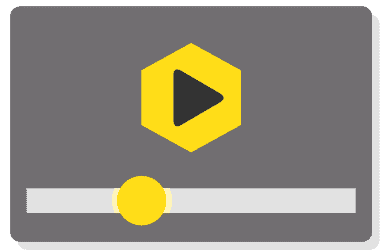 Clean, modern video player